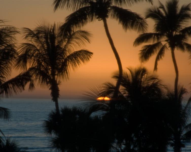 DSC_0432.jpg - Sunset first night from Pointe Santo condos