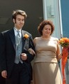 OK, matron of honor duties:  first, don't fall down steps...