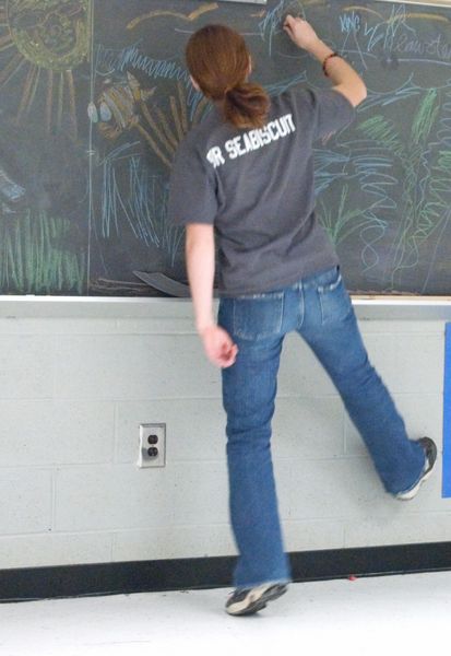 Yep, yep, chalkboards are sure fun, yep.