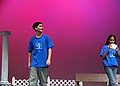 Hey up there, the cyc's clashing with my shirt!